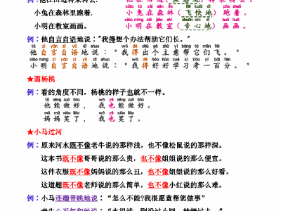 二年级下册语文《课文内容复习填空》附答案