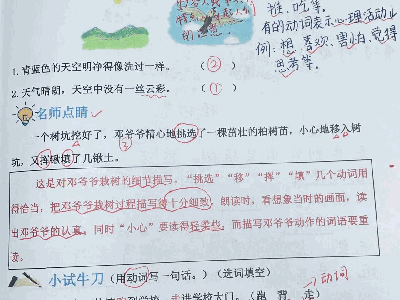 二年级下册第四课邓小平爷爷植树